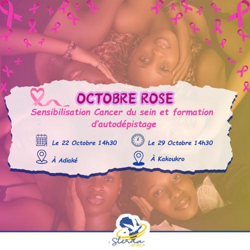 Octobre Rose : Sensibilisati Cancer du Sein et Formation  d'Autodépistage